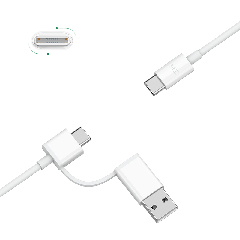 紫米 ZMI 推出 USB-C to C 轉 A 充電傳輸線，一線兩用支援 QC 、 PD 快充協議 - 電腦王阿達