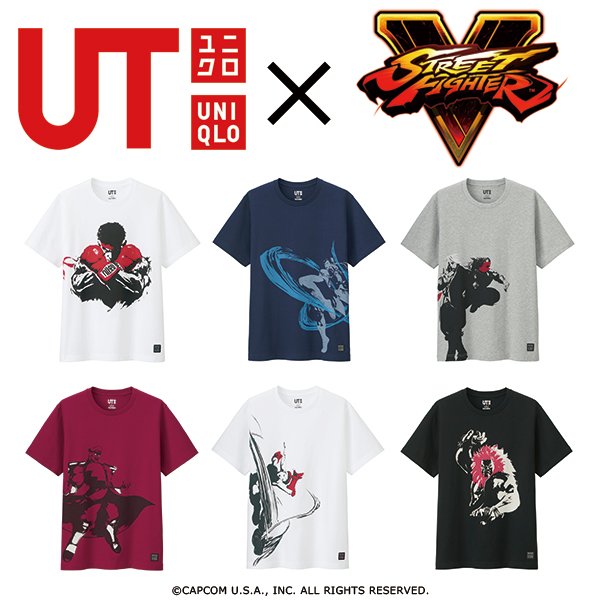 Uniqlo X《快打旋風》合作「 UT 」 展現遊戲經典畫面 - 電腦王阿達