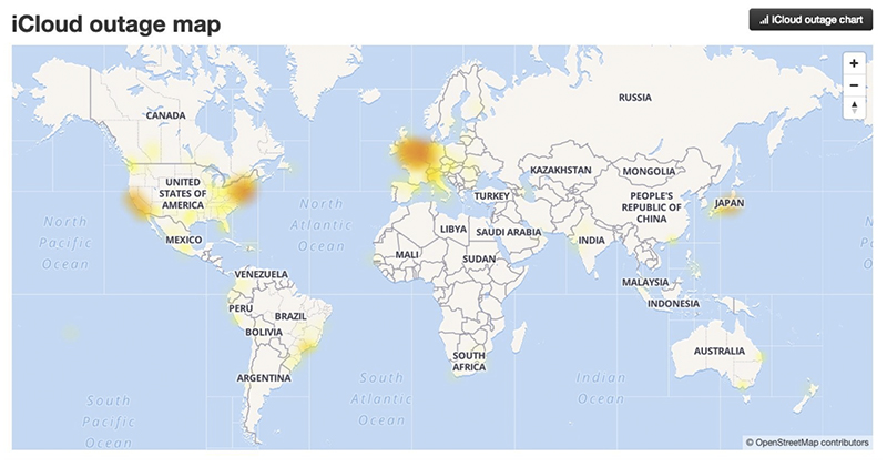 蘋果 iCloud 也加入雲端服務不穩定的陣容