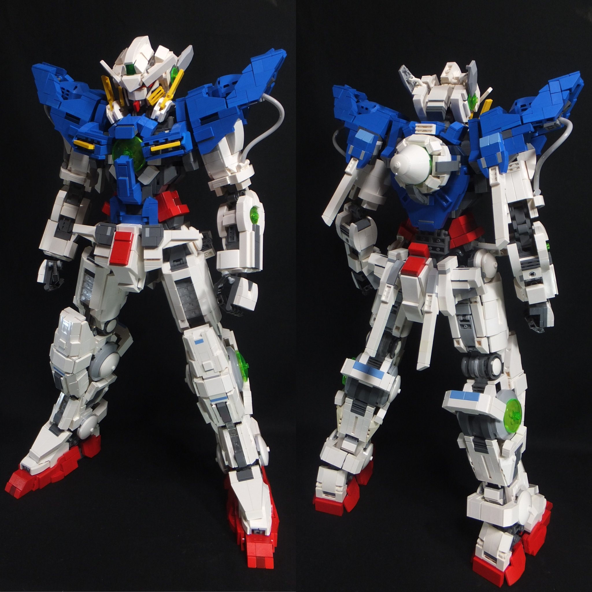 用樂高打造出的《機動戰士GUNDAM 00》 Exia鋼彈 