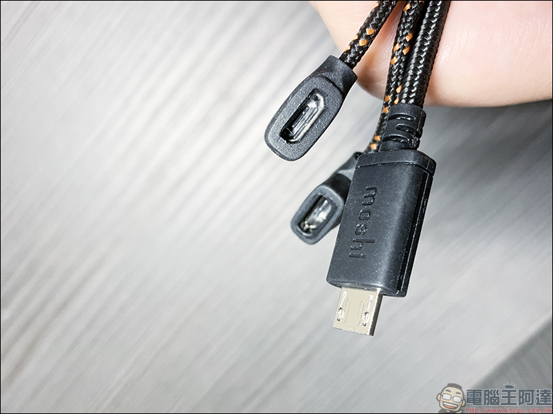 Moshi 三合一萬用充電線 開箱動手玩： Lightning＋USB-C＋MicroUSB 一條抵三條，三年保固超安心！ - 電腦王阿達