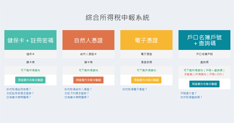  綜合所得稅 Web 線上版 