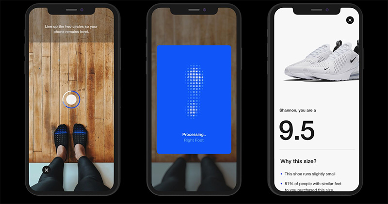 Nike 將把 AR 帶入官方商店，幫助消費者測量腳型尺寸 - 電腦王阿達
