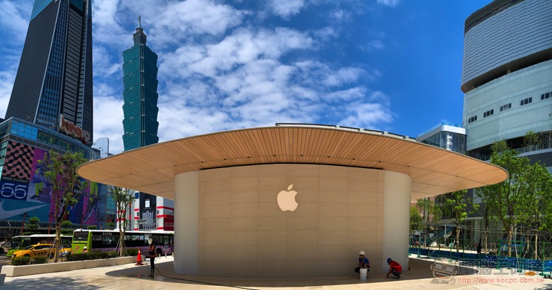 獨棟 Apple Store「台北」旗艦店 外牆已卸下面紗，開幕在即？ - 電腦王阿達