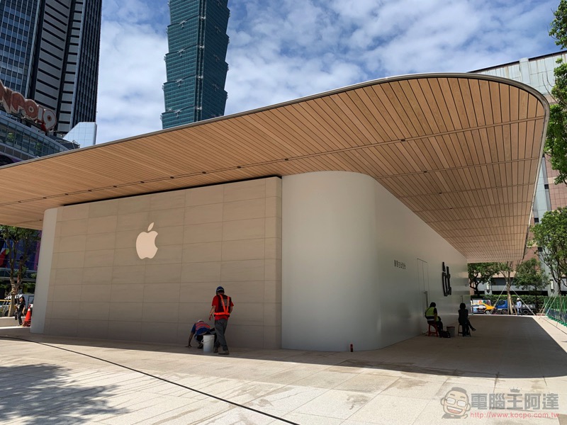 獨棟 Apple Store「台北」旗艦店 外牆已卸下面紗，開幕在即？ - 電腦王阿達