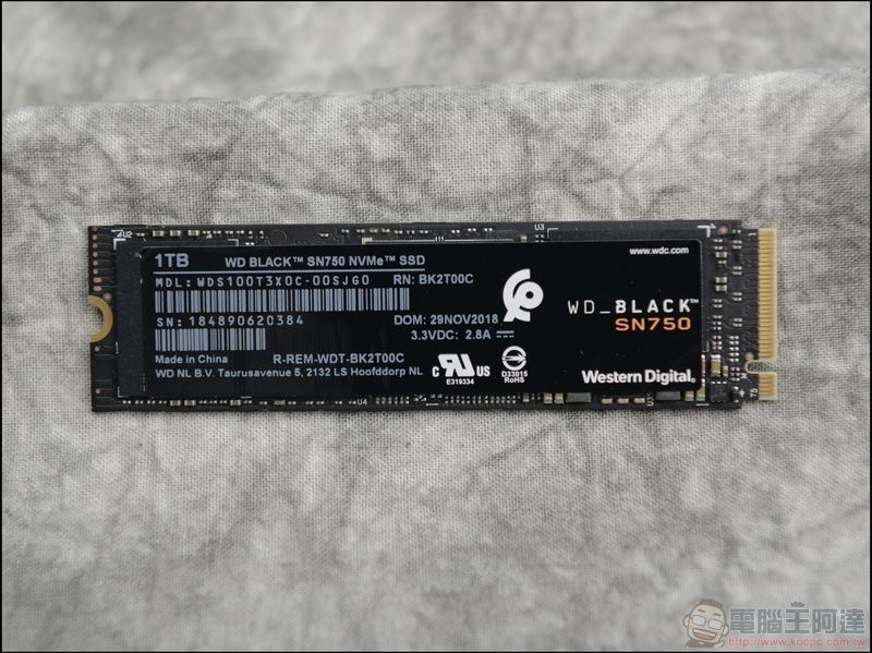 WD BLACK SN750 NVMe SSD 開箱