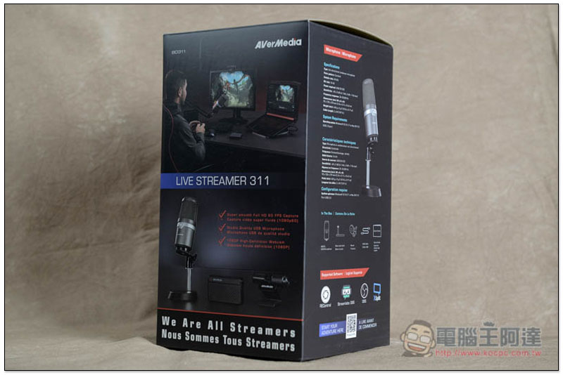 實況主神物 AVerMedia LIVE STREAMER BO311 實況大禮包開箱！ - 電腦王阿達