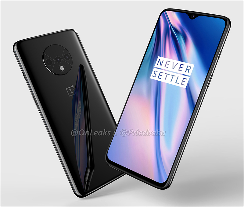 OnePlus 7T 渲染圖曝光！維持水滴全螢幕設計，但主相機設計也改為圓形排列 - 電腦王阿達