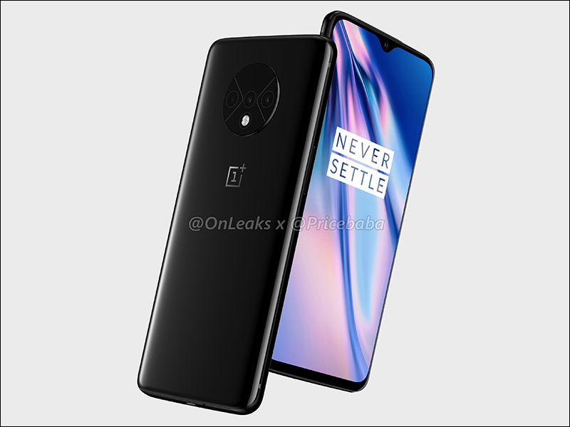 OnePlus 7T 渲染圖曝光！維持水滴全螢幕設計，但主相機設計也改為圓形排列 - 電腦王阿達