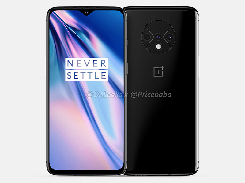 OnePlus 7T 渲染圖曝光！維持水滴全螢幕設計，但主相機設計也改為圓形排列 - 電腦王阿達