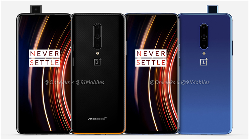 OnePlus 7T Pro / McLaren Edition 渲染曝光，延續 OnePlus 7 Pro 採升降式前鏡頭設計 - 電腦王阿達