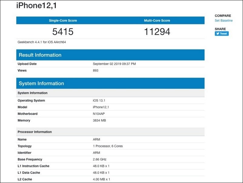 Image-1-02 iPhone 11 Geekbench