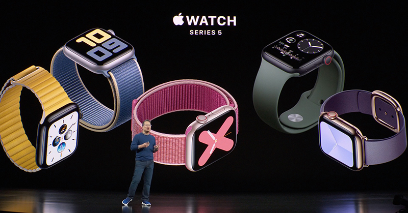 Apple Watch Series 5 發表 ：加入 AOD 顯示 ，加入鈦金屬、陶瓷錶殼， 9 /12 開始預購 - 電腦王阿達