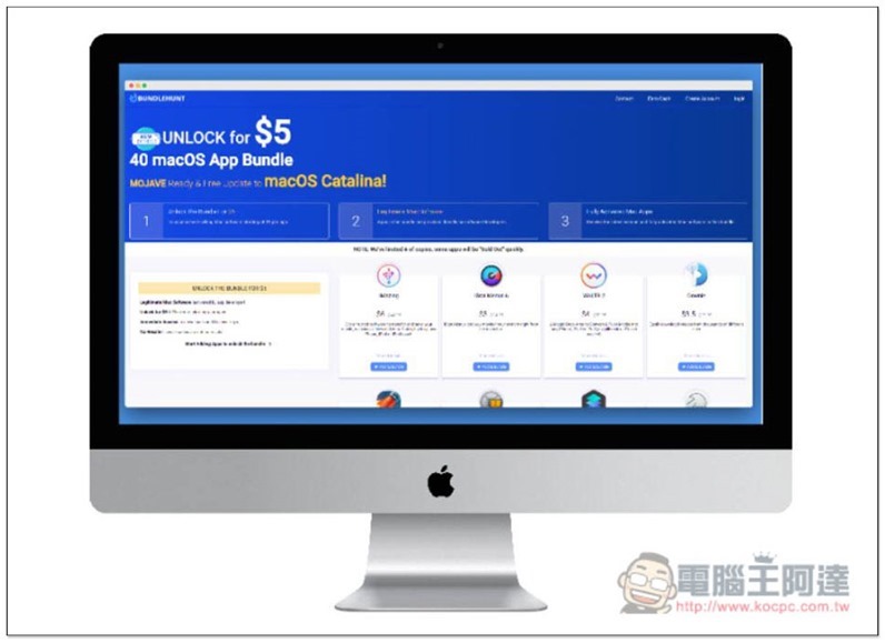 5 美金解鎖 40 款下殺 1 折的 Mac 付費 Apps，BundleHunt 最新活動 - 電腦王阿達