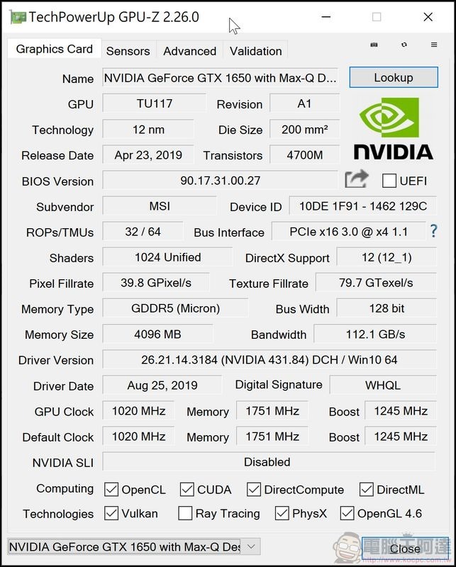 MSI Prestige 15 系統與效能測試 - 07