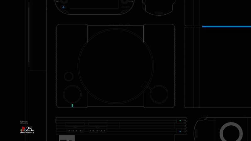 PlayStation 25 歲紀念桌布開放免費下載 ，經典主機藏身線條之中 - 電腦王阿達