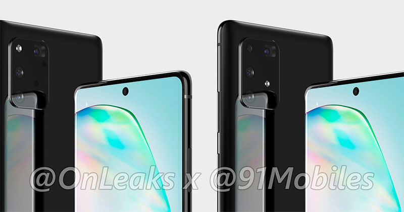 OnLeaks 釋出 Samsung Galaxy Note 10 Lite / S10 Lite 渲染照與更多細節 - 電腦王阿達