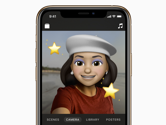 Apple Clips 可立拍導入 Animoji