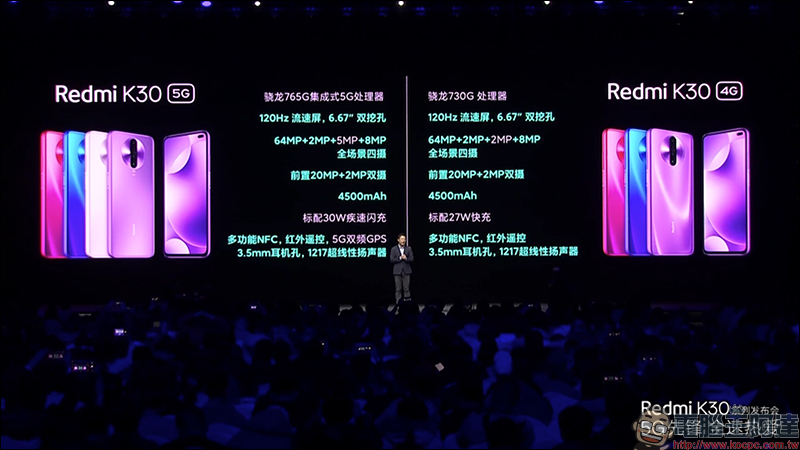 紅米 Redmi K30 系列 正式發表：搭載高通 S765G 處理器、 64MP SONY IMX686 主相機、120Hz 螢幕、5G 手機只要約 8,644 元起 - 電腦王阿達