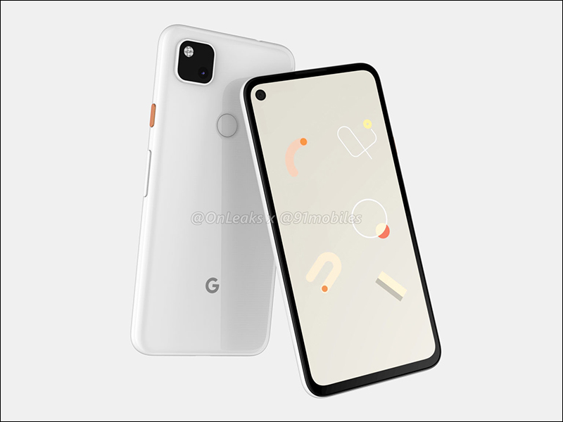 Google Pixel 4a 外觀渲染圖曝光：配備挖孔全螢幕和延續 Pixel 4 的相機設計風格 - 電腦王阿達