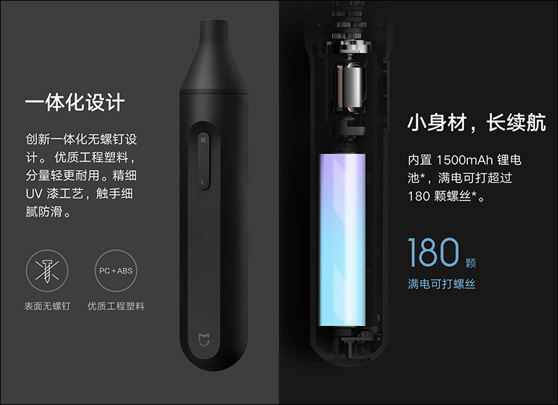 小米米家手自一體電動螺絲刀 眾籌推出： 內建 1500mAh 電池，眾籌價約 564 元 - 電腦王阿達