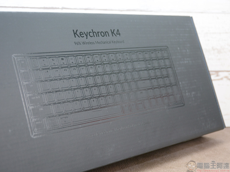 Keychron K4 光軸100 鍵雙模四系統機械式鍵盤實測動手玩，保有數字鍵輸入更方便 - 電腦王阿達