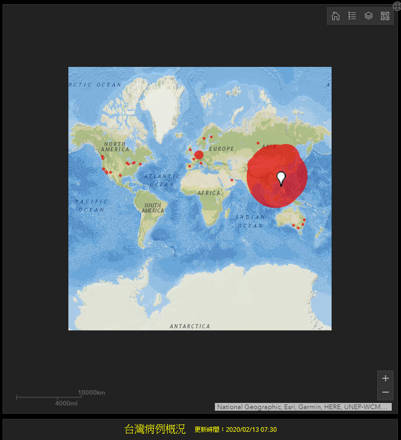 「武漢肺炎疫情地圖 臺灣版」 視覺化疫情狀況 - 電腦王阿達