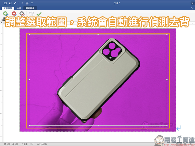 Word 也能為圖片去背！簡單幾步驟，輕鬆完成圖片自動去背（教學） - 電腦王阿達