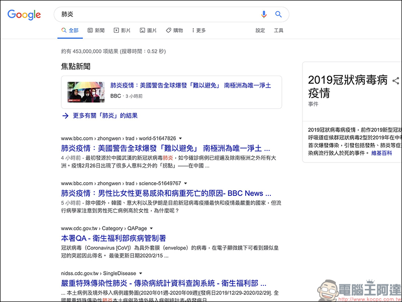 快速切換不同語言 Google 搜尋結果的 Chrome 外掛「Add links to change languages on Google」 - 電腦王阿達