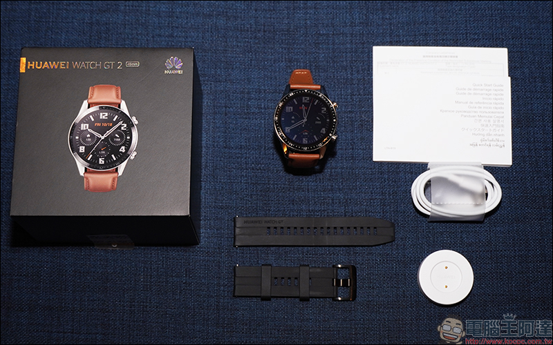 HUAWEI WATCH GT 2 智慧手錶開箱動手玩：搭載 Kirin A1 晶片、兩週強勁續航、支援多種運動模式 - 電腦王阿達