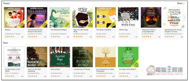 Amazon Audible 提供上百本有聲故事書免費聽 讓全球無法去學校的學生，在家也能繼續學習 - 電腦王阿達