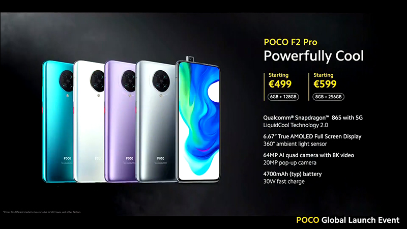 小米 POCO F2 Pro 旗艦 5G 新機正式發表：搭載高通 S865 處理器、6.67 吋真全螢幕、4700mAh大電量電池、30W有線快充 - 電腦王阿達