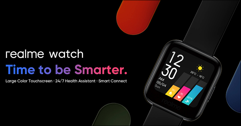 realme 品牌首款智慧手錶 realme Watch 將於 5/25 印度發表，後續也將在台上市 - 電腦王阿達