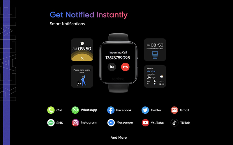 realme 品牌首款智慧手錶 realme Watch 將於 5/25 印度發表，後續也將在台上市 - 電腦王阿達