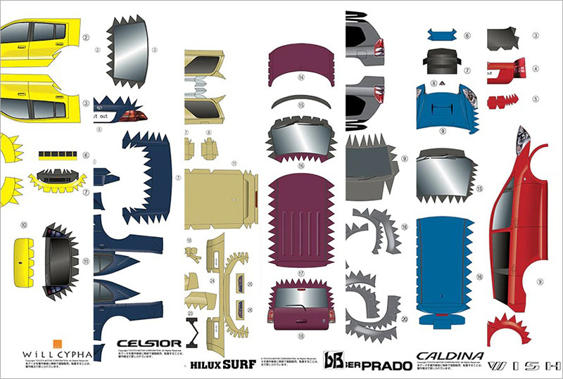 GAZOO 釋出 27 款豐田汽車免費紙模型，1936～2012 年都有 - 電腦王阿達