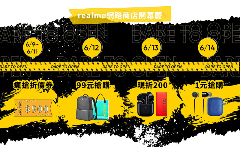 realme 網路商店慶開幕， 數十萬折價券、超殺 1 元搶購活動紛紛出籠 - 電腦王阿達