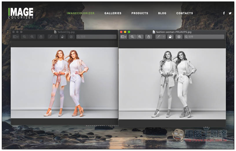 IMAGE COLORIZER 利用 AI 技術自動上色你的黑白照，完全免費，效果還很不錯 - 電腦王阿達
