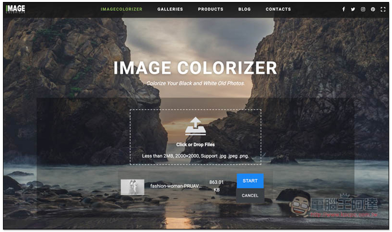 IMAGE COLORIZER 利用 AI 技術自動上色你的黑白照，完全免費，效果還很不錯 - 電腦王阿達