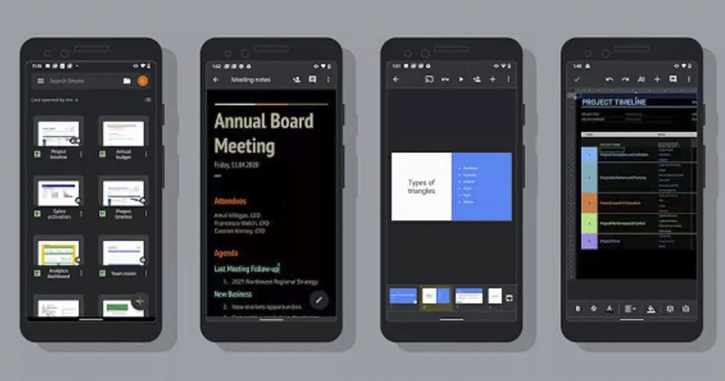 Google 文件 / 試算表 / 簡報 Android 版全面進入「暗黑」時代 - 電腦王阿達