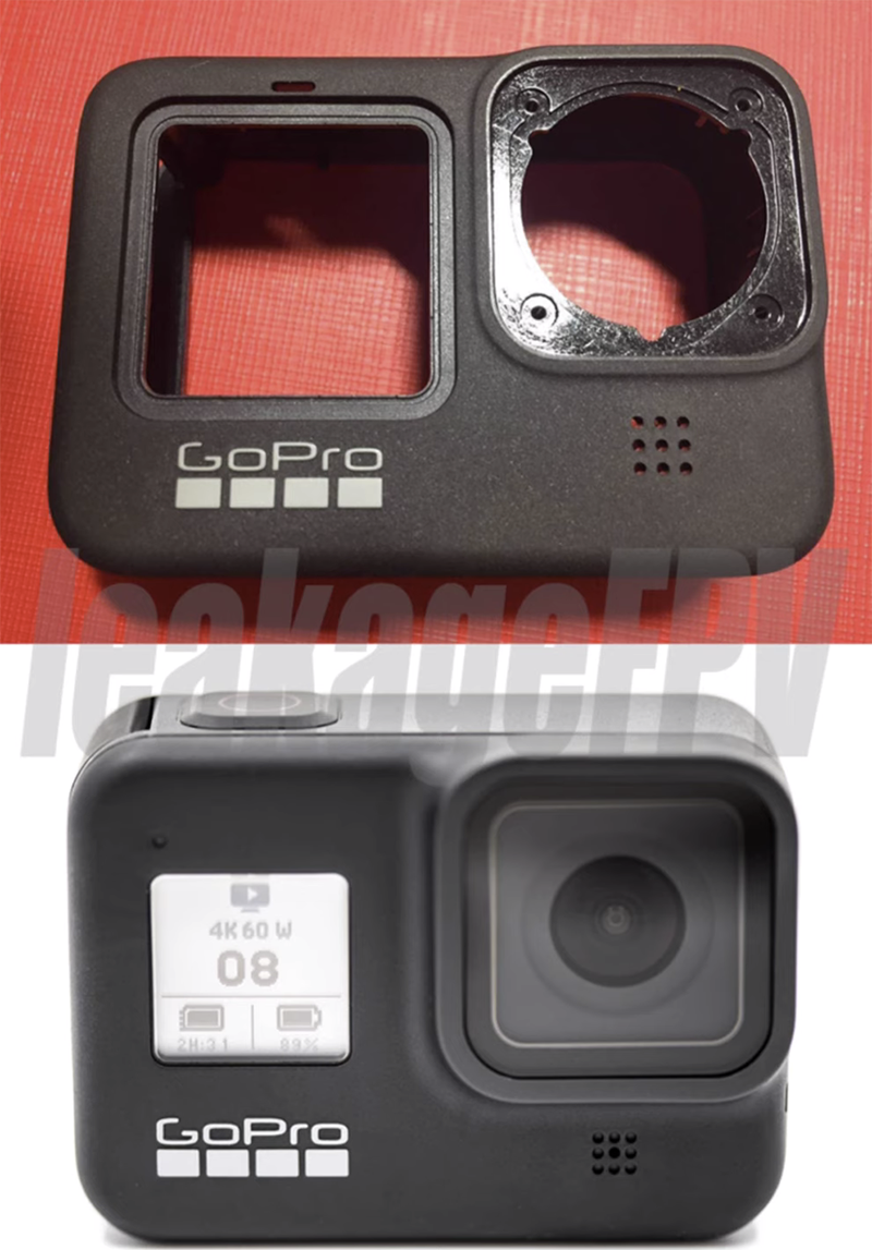 疑似 GoPro Hero 9 正面外殼曝光，內建自拍螢幕看起來「很 DJI」 - 電腦王阿達