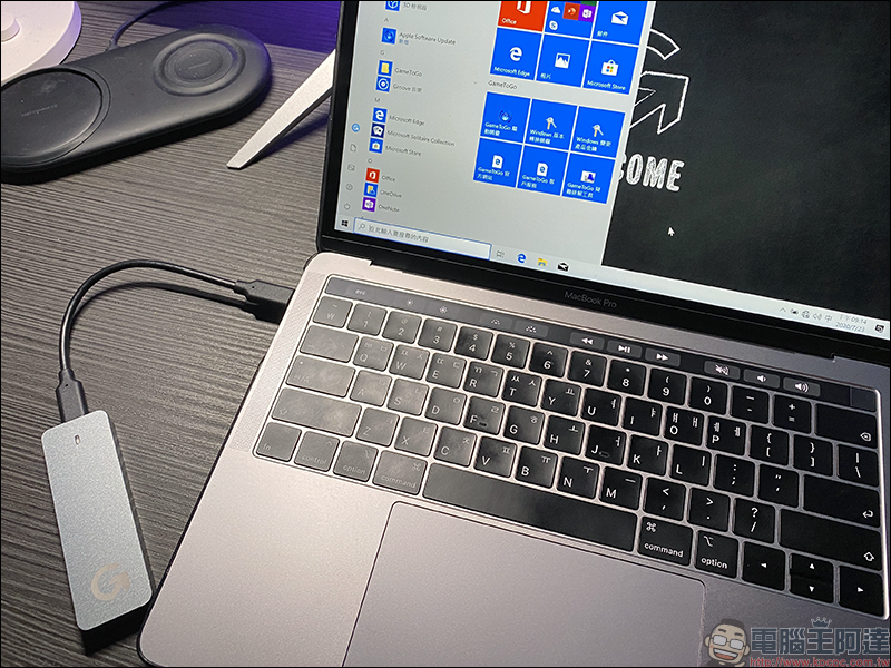 GameToGo Hub 多功能轉接器開箱動手玩：內建 SSD 固態儲存、讓 Mac 變身 Windows 電腦，能裝 Office 也能玩英雄聯盟！（同場加映：GameToGo 2 系列同步登場，速度更快、散熱更佳！） - 電腦王阿達