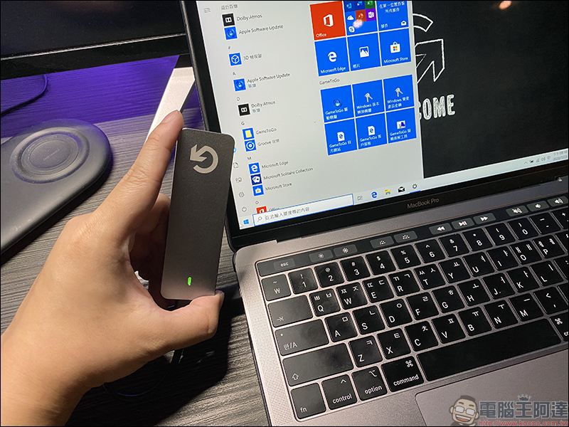 GameToGo Hub 多功能轉接器開箱動手玩：內建 SSD 固態儲存、讓 Mac 變身 Windows 電腦，能裝 Office 也能玩英雄聯盟！（同場加映：GameToGo 2 系列同步登場，速度更快、散熱更佳！） - 電腦王阿達
