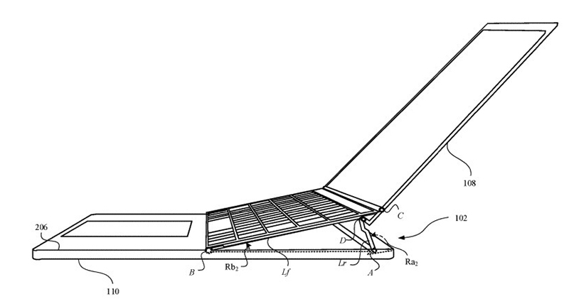 讓 MacBook 鍵盤與螢幕抬升至更舒適角度的蘋果專利被挖出 - 電腦王阿達