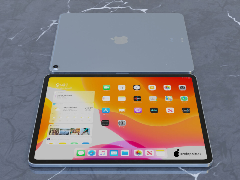 iPad Air 4 渲染圖曝光，採用 Touch ID 電源鍵、窄邊框全螢幕設計，像極了平價版 iPad Pro - 電腦王阿達