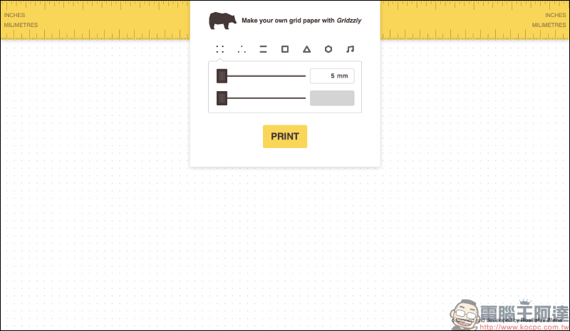 Gridzzly 方格紙產生器，想要的線條格式自己印 - 電腦王阿達