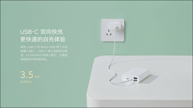 小米行動電源 3 口袋版 10000mAh 推出： 支持最高 22.5W 輸出，可為 iPhone 12 系列實現快充，售價僅約 424 元 - 電腦王阿達