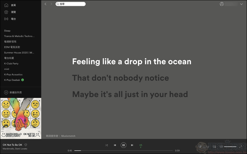 Spotify 電腦版悄悄推出「動態歌詞」功能（開啟教學） - 電腦王阿達