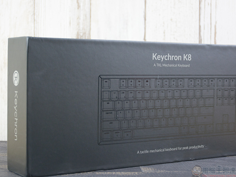 Keychron K8 87 鍵無線機械鍵盤（熱插拔光軸-茶）開箱，雙模四系統三個裝置間一鍵輕鬆轉換 - 電腦王阿達