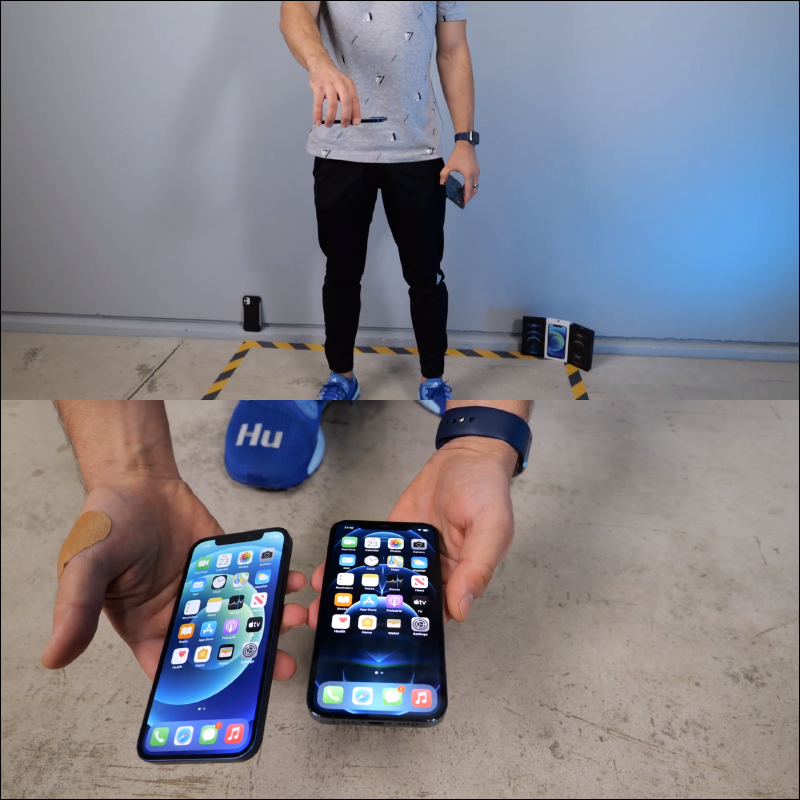 國外YouTuber 進行 iPhone 12 和 iPhone 12 Pro 跌落測試，正面的超瓷晶盾面板確實耐摔，但還是好好保護它吧！ - 電腦王阿達