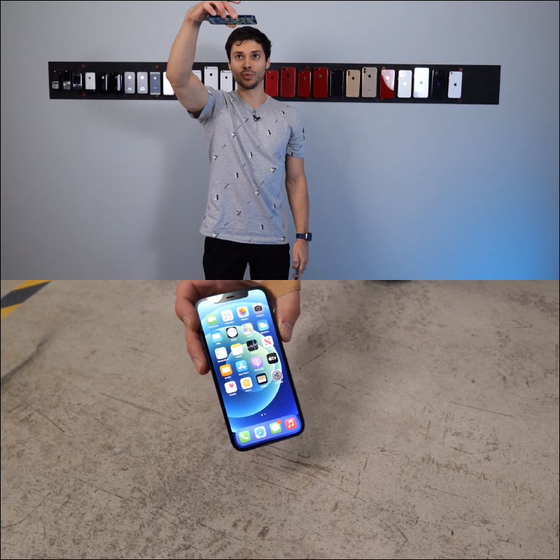 國外YouTuber 進行 iPhone 12 和 iPhone 12 Pro 跌落測試，正面的超瓷晶盾面板確實耐摔，但還是好好保護它吧！ - 電腦王阿達